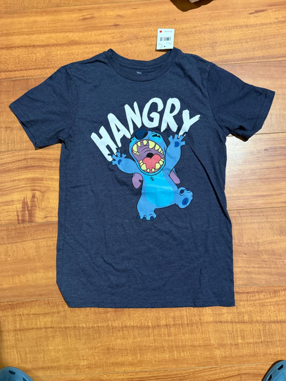 Disney Navy Blue 'Hangry' Stitch Graphic Tee